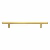 Gliderite Hardware 7 in. Center to Center Satin Gold Solid Steel Bar Pull - 5004-178-SG 5004-178-SG-1